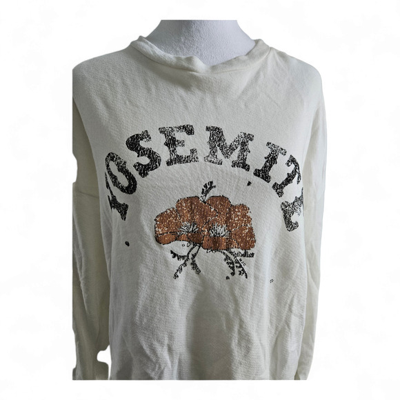 NWT Lizard Thicket Cream Yosemite and California Poppy Womens  Sweatshirt Sz M - Picture 2 of 7